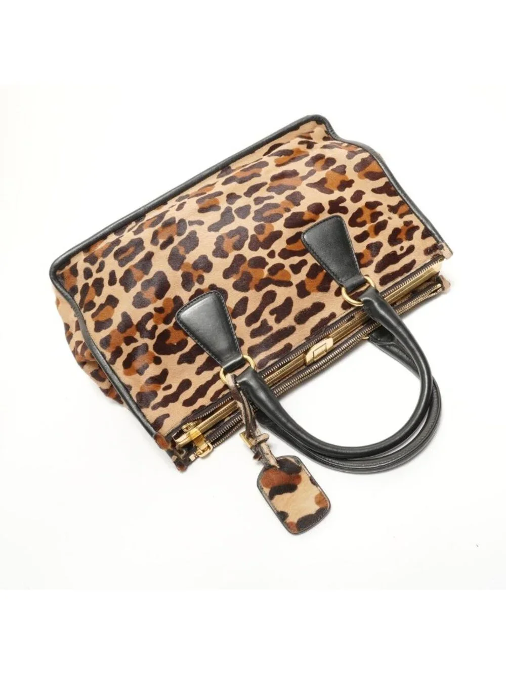 Prada Handbag Calf Hair Brown - Picture 8 of 10